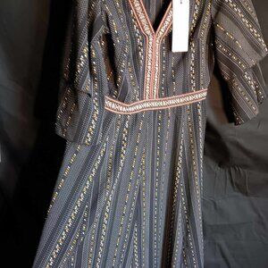 Molly Bracken, XS Black Pattern Dress